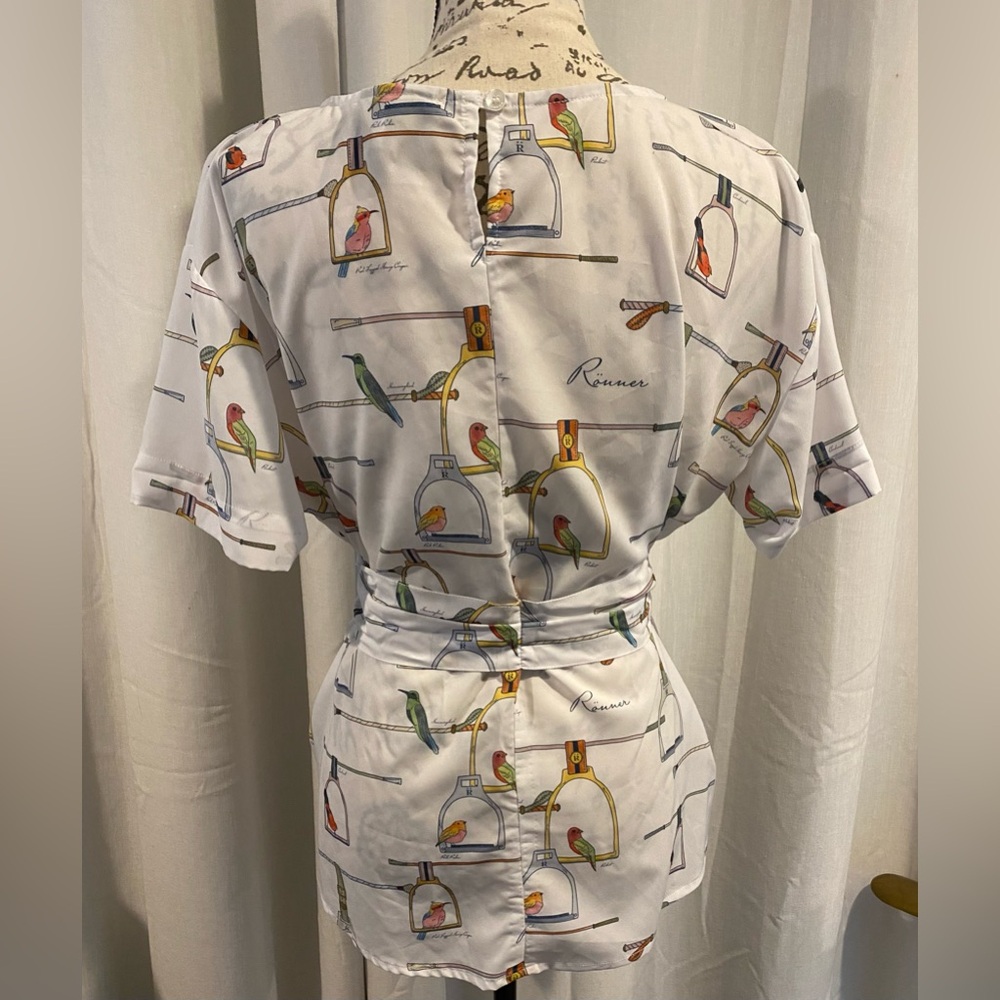 Women’s RONNER PORST equestrian blouse size 10 - Picture 3 of 8